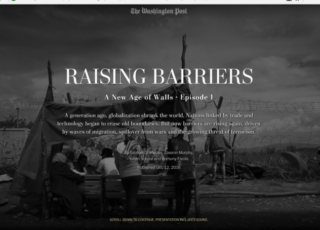 The Washington Post crosses a storytelling frontier with "A New Age of Walls"