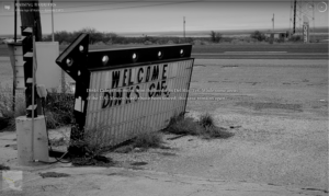 A screenshot of a café along the Texas border with Mexico.