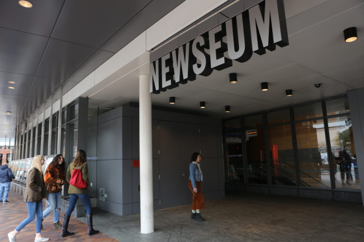 Image for A career newspaperwoman visits the Newseum in its final days