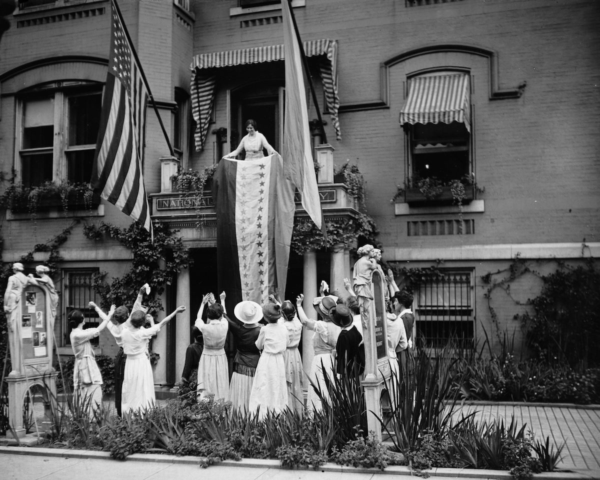 Image for Two veteran newswomen learn podcasting to retell the story of women’s suffrage