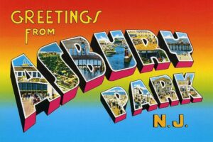 Album cover of Bruce Springsteen's "Greetings from Asbury Park, N.J."