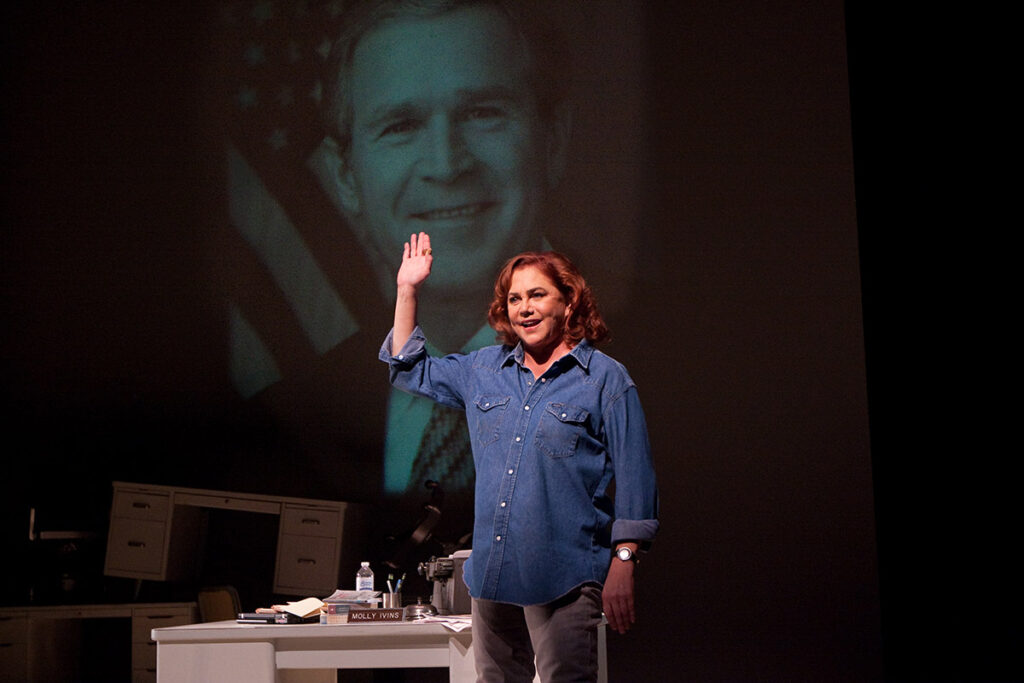 Kathleen Turner in Philadelphia Theatre Company’s production of “Red Hot Patriot: The Kick-ass Wit of Molly Ivins.”