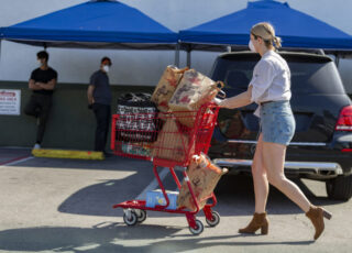 A day-in-the-life profile of a grocery store during the coronavirus shutdown