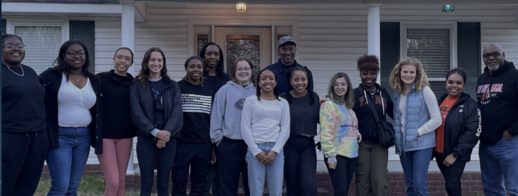 Students and teachers from University of Florida and Florida A&M who traveled the Civil Rights Trail