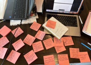 The Post-it puzzle of a big writing project