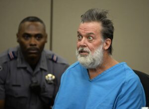 Shooting suspect Robert Lewis Dear during a court appearance in Colorado Springs. 