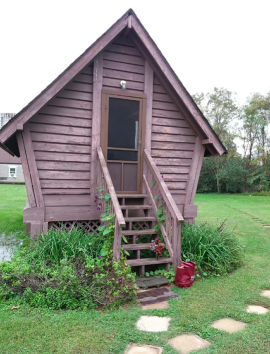     Stinkbugs were the only drawback to living in this adorable A-frame studio — known as “the corn crib” — in the fall of 2012.