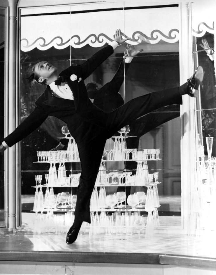 Fred Astaire in scene from the movie "The Sky's the Limit."