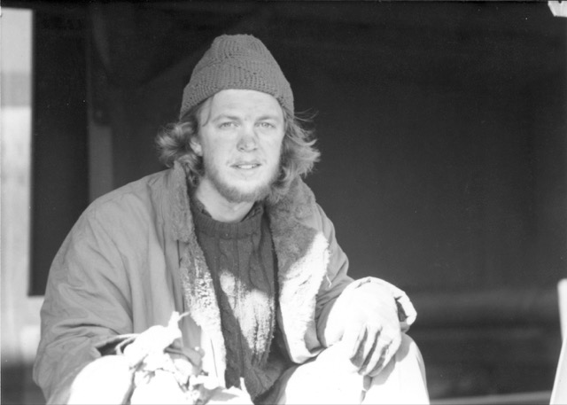 Conover as a "hobo" as he rode the rails for his first book, published in 1984.