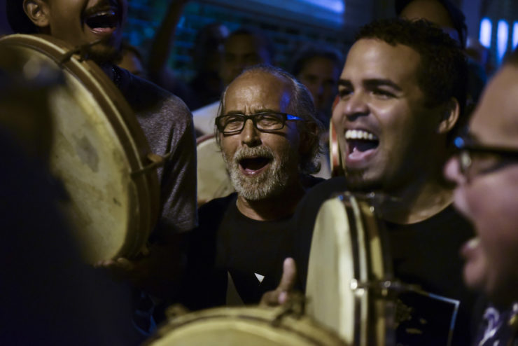 Supporters in San Juan, Puerto Rico, celebrate after learning that President Obama had commuted the sentence for Puerto Rican nationalist Oscar Lopez Rivera. 