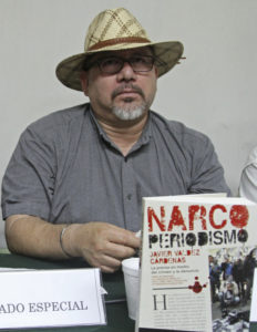 Valdez in March with his latest book.