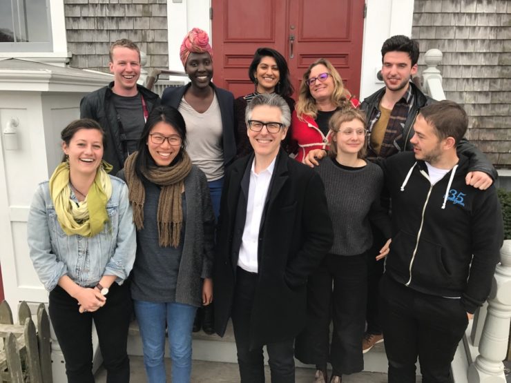 The group with Ira Glass after he spent time with the students as a visiting instructor. 