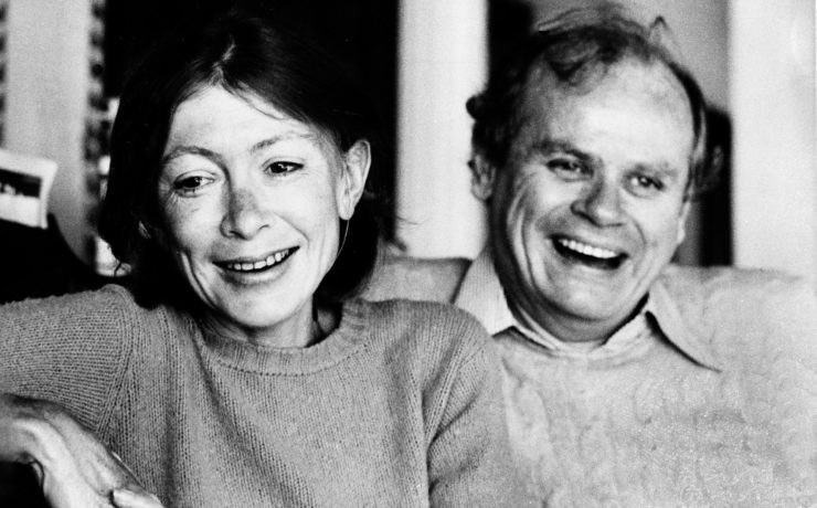 Joan Didion and her husband, John Dunne, in 1977.