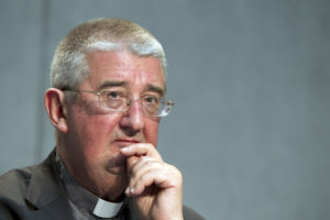 Dublin Archbishop Diarmuid Martin attends a news conference at the Vatican in 2012. He called for an independent inquiry into the deaths at the home in Tuam. 