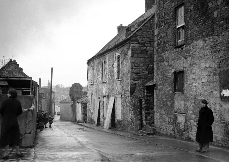 A Limerick, Ireland, back street scene in 1937. 