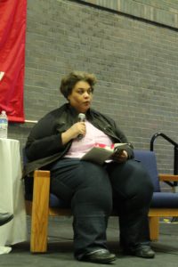 The writer Roxane Gay at the conference.
