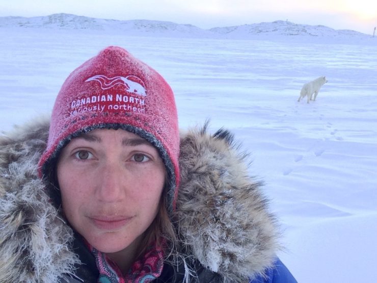 Eva Holland, not suffering (much) near the Arctic Circle.