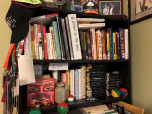 Tomlinson's research bookshelf