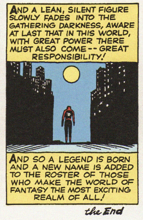 Panel from Spider-Man, Amazing Fantasy #15