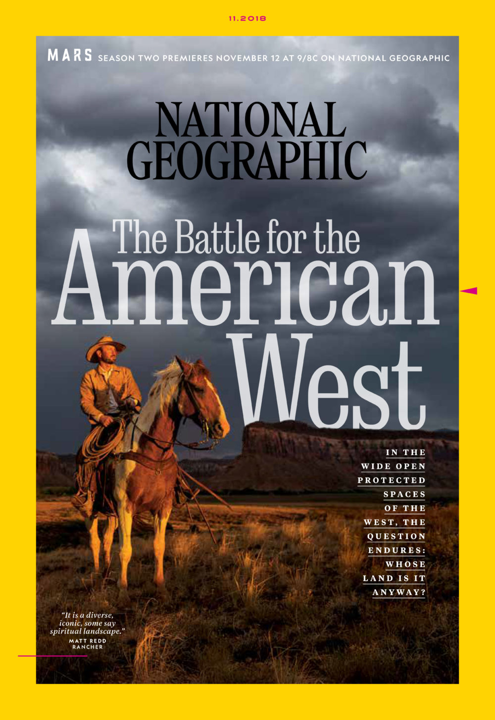 Cover of the 2018 print edition of National Geographic.