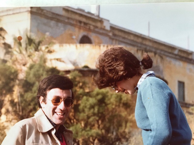 Edwin "Eddie" Chesler and his daughter, Caren, in Israel, circa 1978