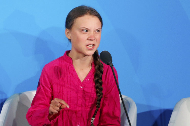 Environmental activist Greta Thunberg, 16, delivers an emotional and blistering speech at the United Nations Climate Action Summit on Sept. 23, 2020.
