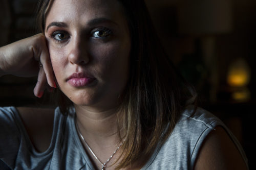 Amber Wyatt more than a decade after her claims of violent sexual assault by two high school athletes were turned against her.