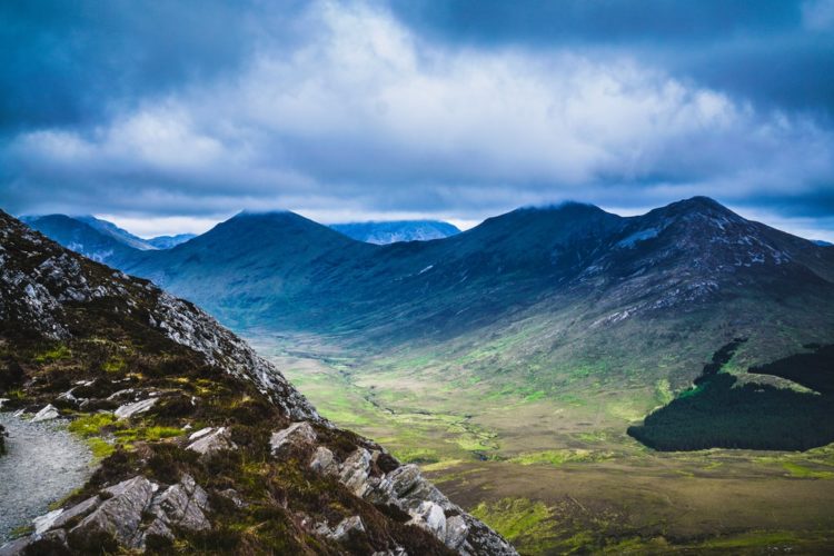 Mountain range in Ireland