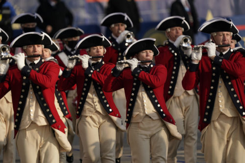 Old Guard Fife and Drum Core at the presidential inauguration of Joe Biden