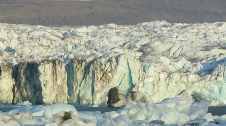 A glacier in Russian Harbor in the Arctic