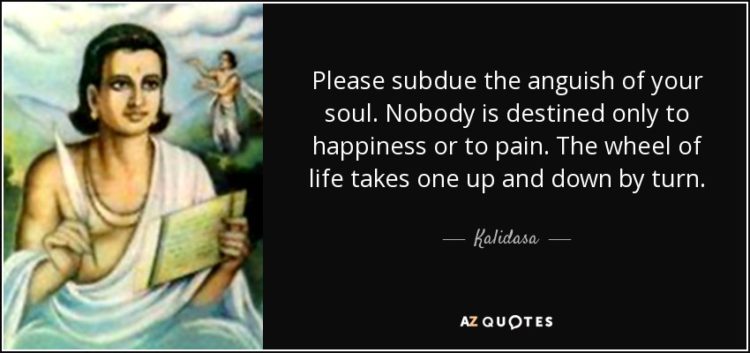 An image of classical Indian poet Kalidasa