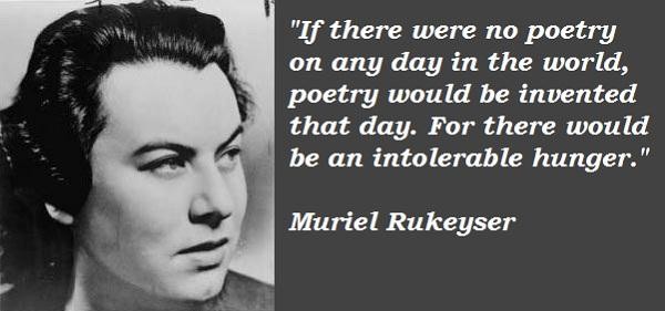 American poet Muriel Rukeyser