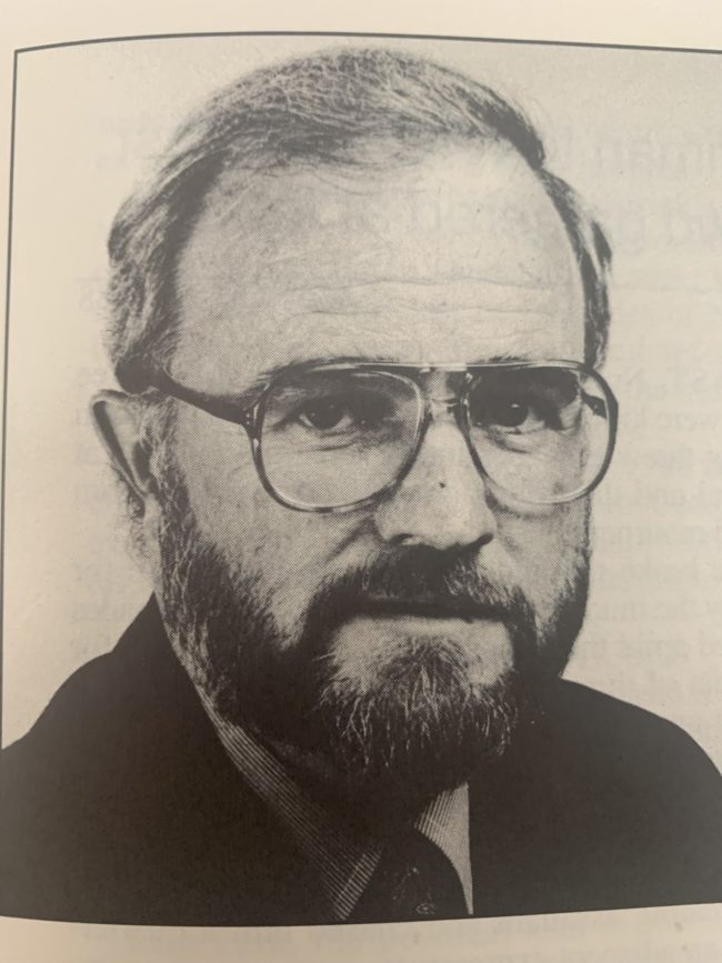 New York Times reporter Francix X. Clines, who died this week at 84, in a 1989 photo