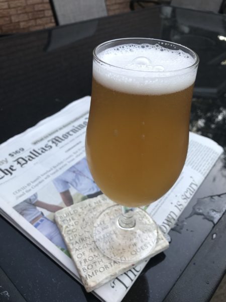 A saison beer brewed by former newsman Charles Scudder
