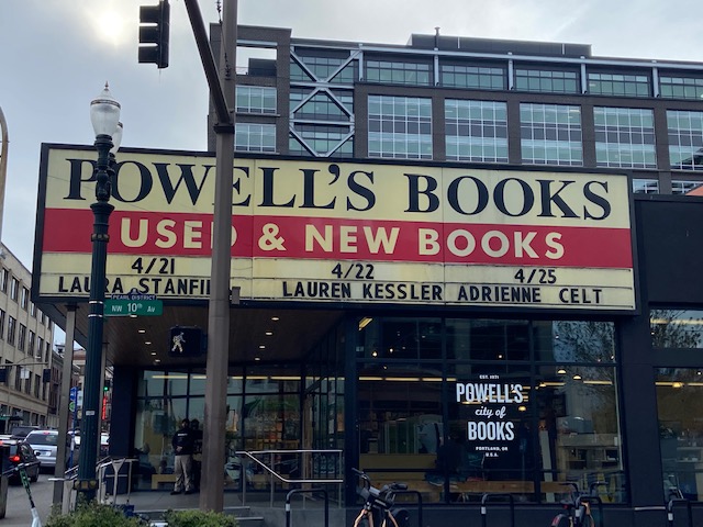 Marquee at Powell's Books in Portland, Oregon