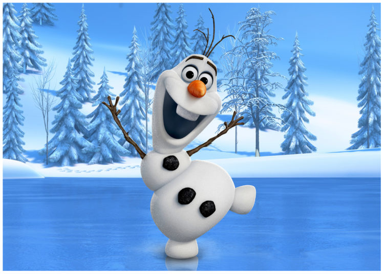 Olaf the Snowman from the Disney "Frozen" movies