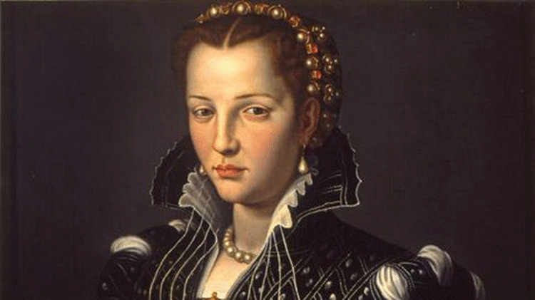 16th century portrait of Lucrezia de Medici by artist Alessandro Allori