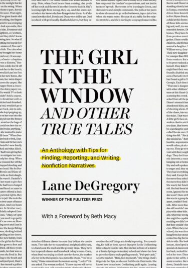 Cover of "The Girl in the Window and Other True Tales," an annotated anthology by Tampa Bay Times writer Lane DeGregory
