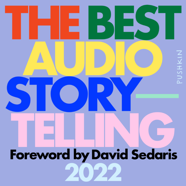 Cover of the new audiobook collection "The Best Audio Storytelling 2022"