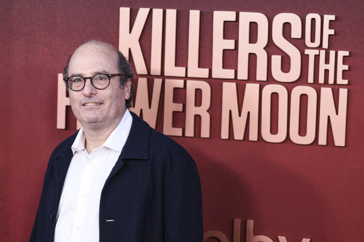 Author and New Yorker writer David Grann at the premiere of the movie based on his book "Killers of the Flower Moon"