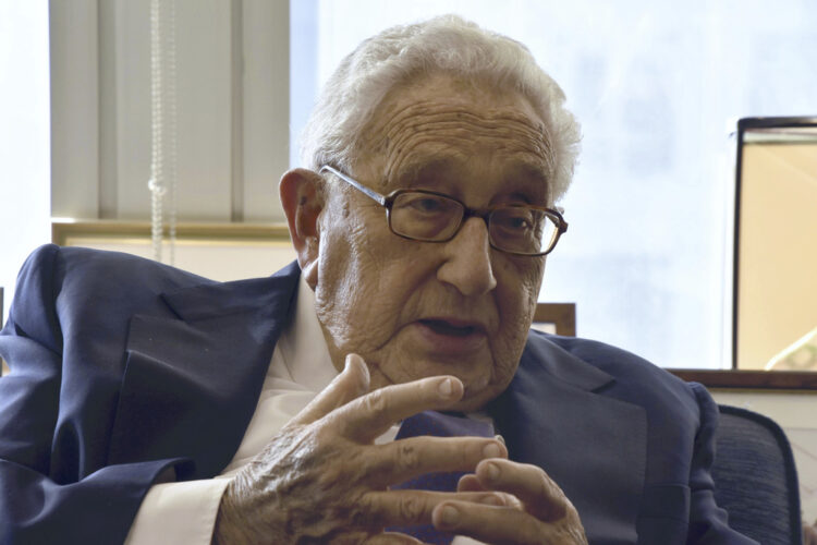 Former U.S. Secretary of State and controversial career diplomat Henry Kissinger, who died this week (Nov. 29, 2023) at age 100.