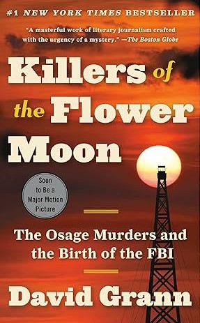 Cover of "Killers of the Flower Moon" by David Grann
