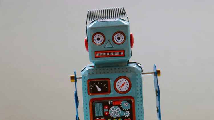 Photo of a rudimentary robot.